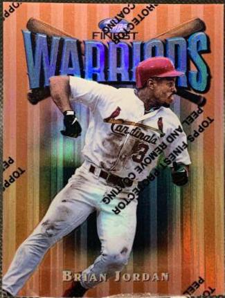 Brian Jordan #3 Baseball Cards 1997 Finest