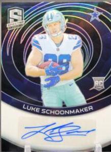 Luke Schoonmaker #18 Football Cards 2023 Panini Spectra Rookie Autograph Celestial