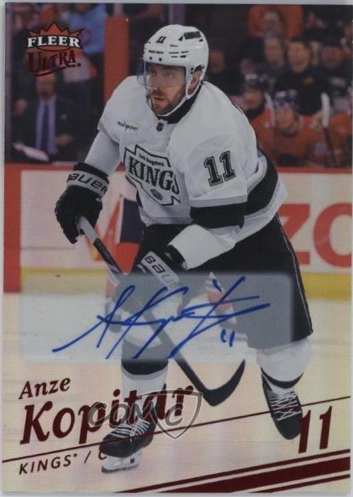 Anze Kopitar [Red Rainbow Foil Auto] #135