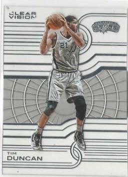 Tim Duncan #51 Basketball Cards 2015 Panini Clear Vision