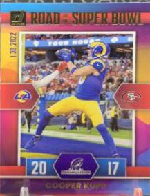 Cooper Kupp #CC-CK Football Cards 2022 Panini Donruss Road to the Super Bowl Conference Championship