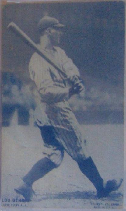 Lou Gehrig Baseball Cards 1928 Exhibits