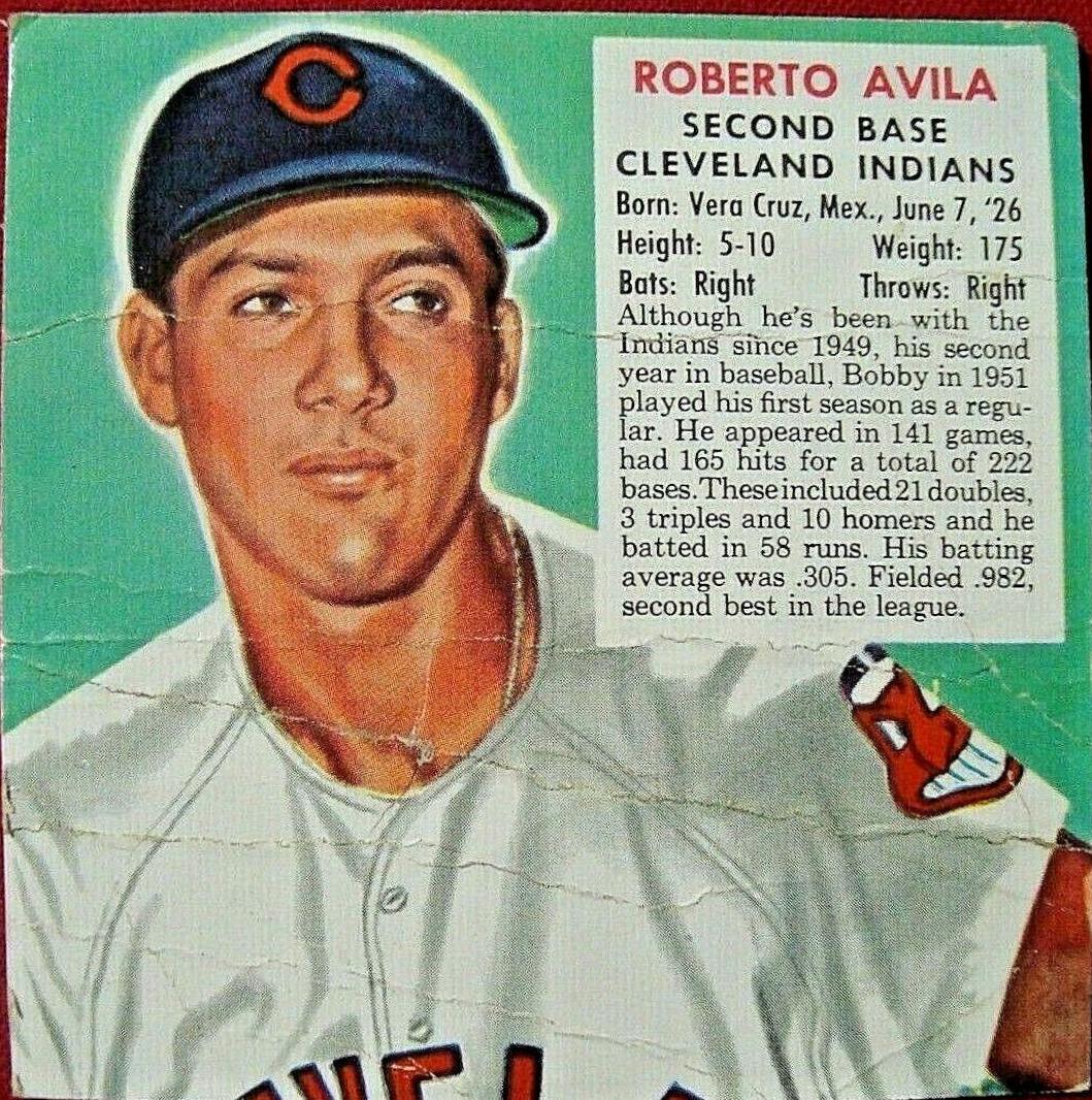 Roberto Avila #2 1952 Red Man Tobacco Baseball