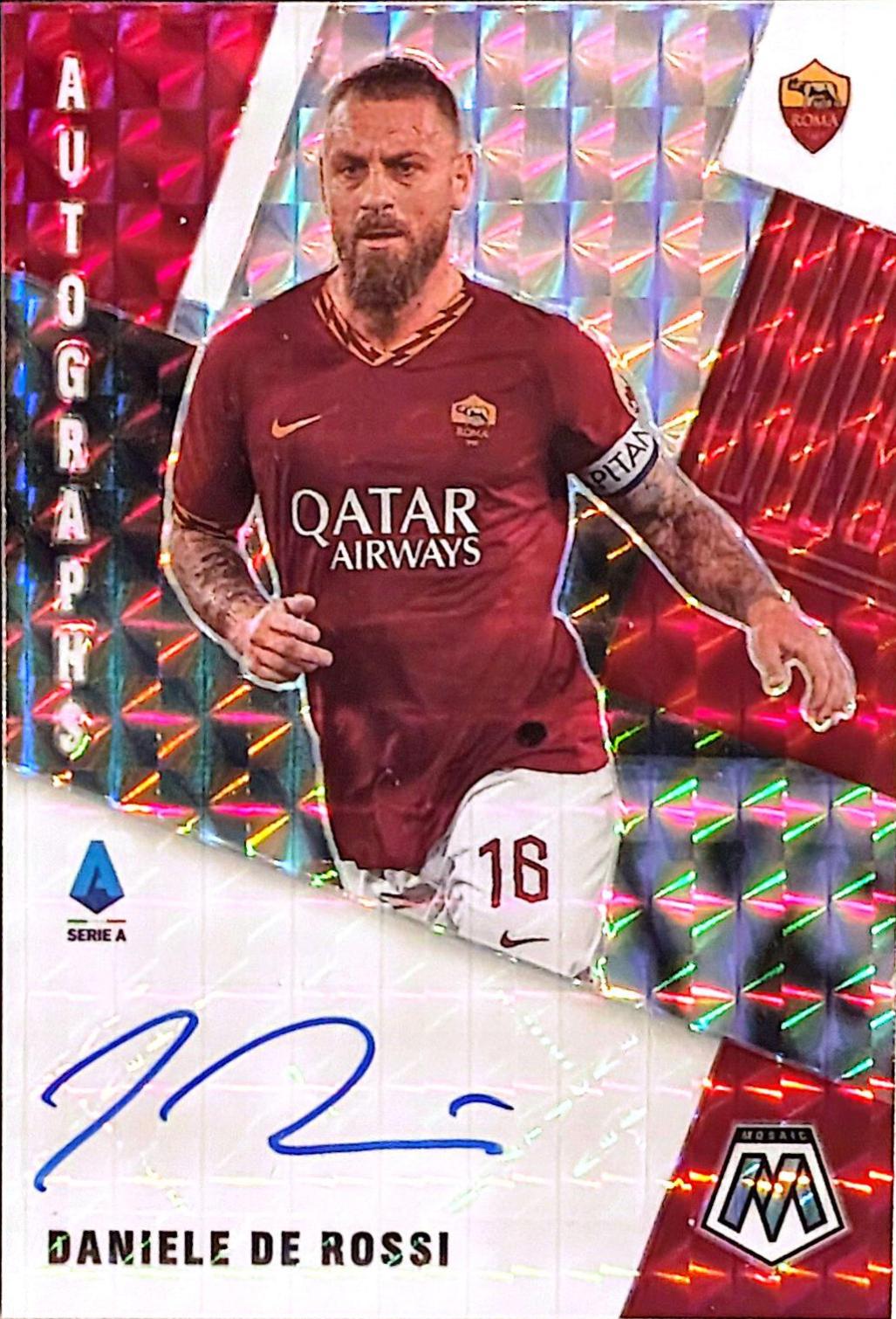 Daniele De Rossi #A-DDR 2020 Panini Mosaic Serie A Autographs