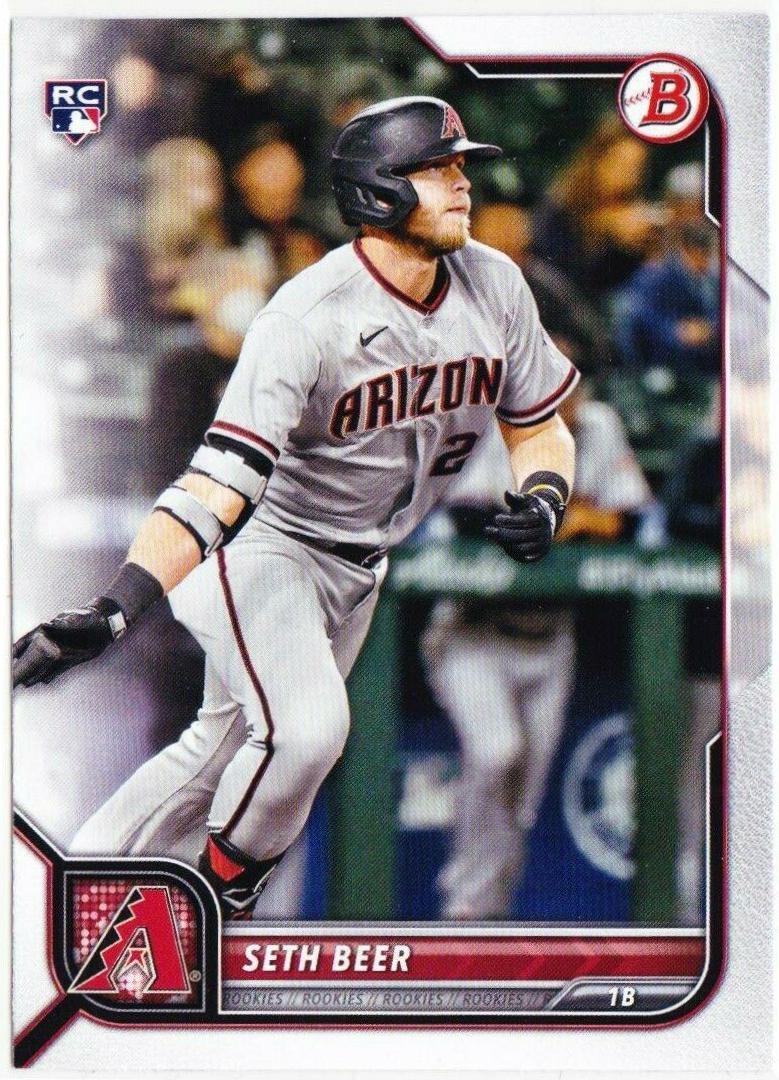 Seth Beer #36 Baseball Cards 2022 Bowman