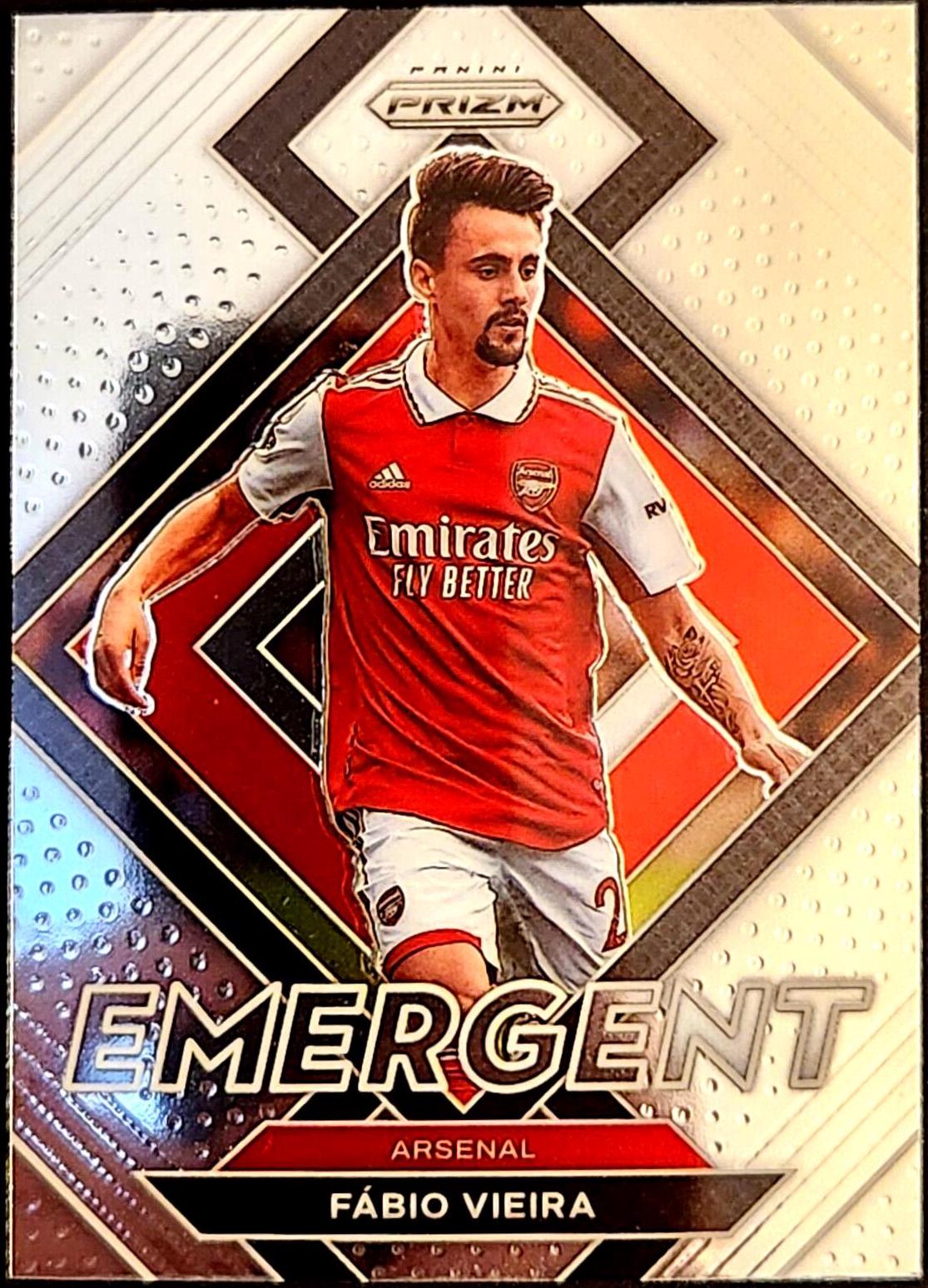 Fabio Vieira #4 Soccer Cards 2022 Panini Prizm Premier League Emergent