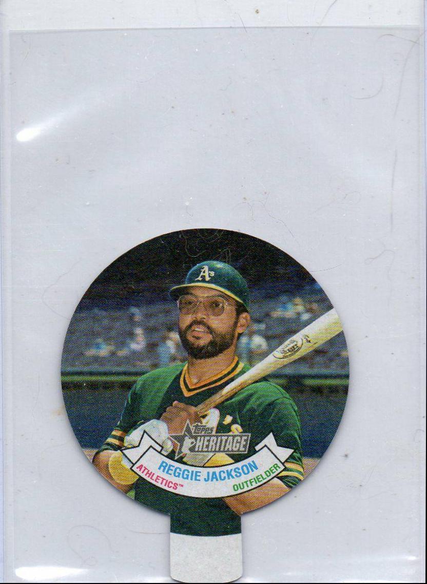 Reggie Jackson #9 Baseball Cards 2021 Topps Heritage 1972 Candy Lids