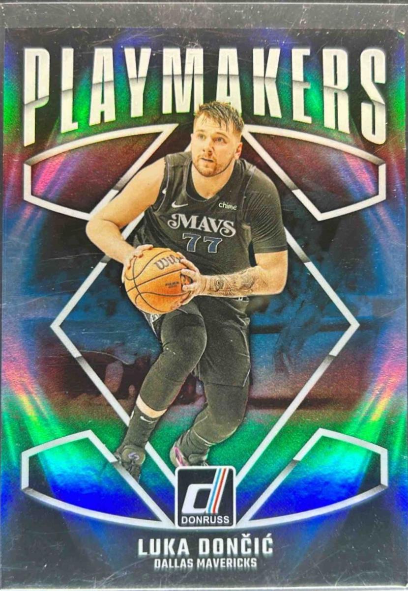 Luka Doncic #8 Basketball Cards 2024 Panini Donruss PlayMakers