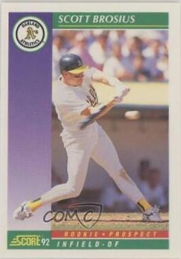 Scott Brosius #846 Baseball Cards 1992 Score