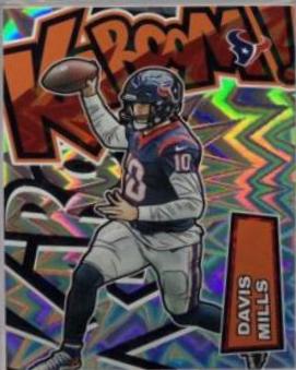 Davis Mills #K12 Football Cards 2022 Panini Absolute Kaboom Vertical