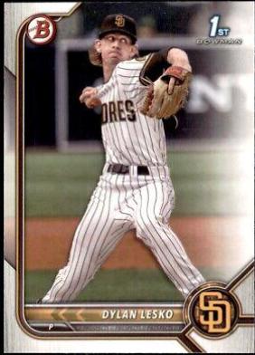Dylan Lesko #BD-27 Baseball Cards 2022 Bowman Draft