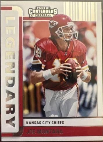 Joe Montana #LGD-JMO Football Cards 2022 Panini Contenders Legendary
