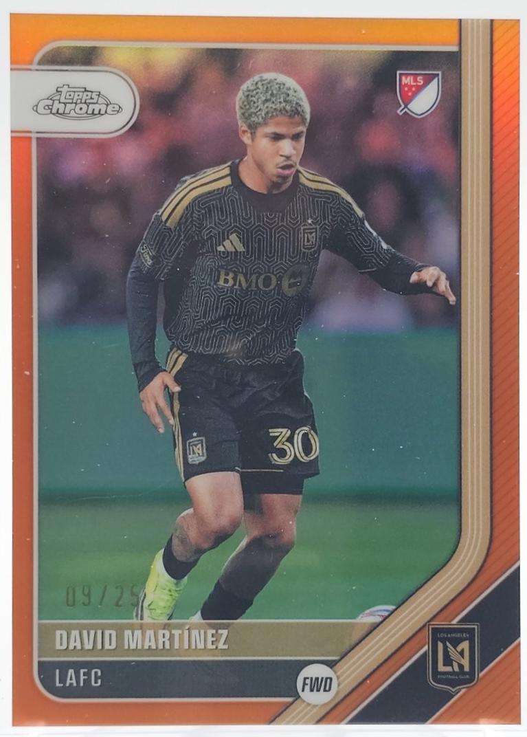 David Martinez [Orange Refractor] #77 Prices | 2026 Topps Chrome MLS ...