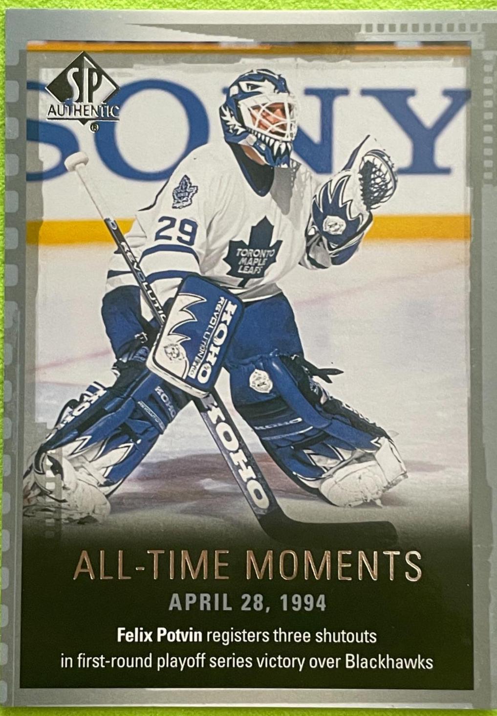 Felix Potvin #142 2015-16 SP Authentic Hockey