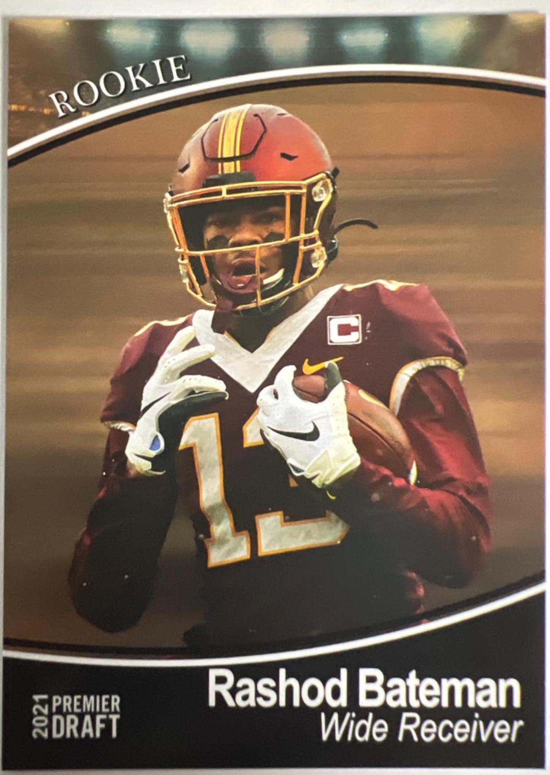 Rashod Bateman #1 Football Cards 2021 Sage Premier Draft