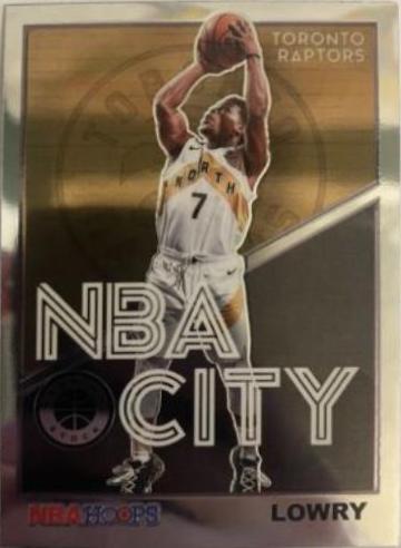 Kyle Lowry #4 Basketball Cards 2019 Panini Hoops Premium Stock NBA City