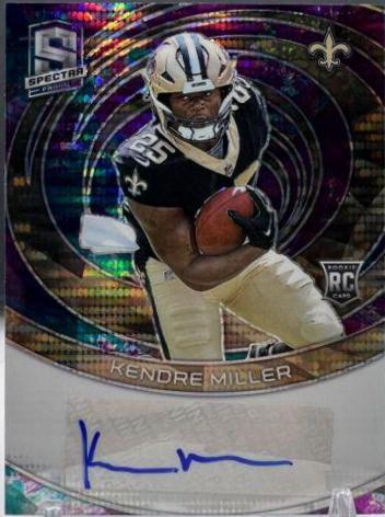 Kendre Miller #19 Football Cards 2023 Panini Spectra Rookie Autograph Celestial