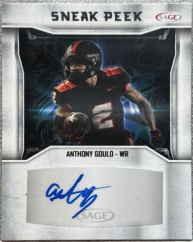 Anthony Gould #A-AG Football Cards 2024 Sage HIT Autographs