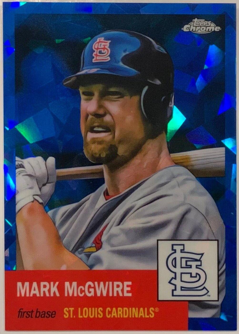 Mark McGwire [Blue Atomic Refractor] #187