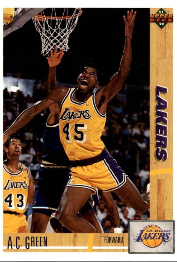 A.C. Green #177 Basketball Cards 1991 Upper Deck
