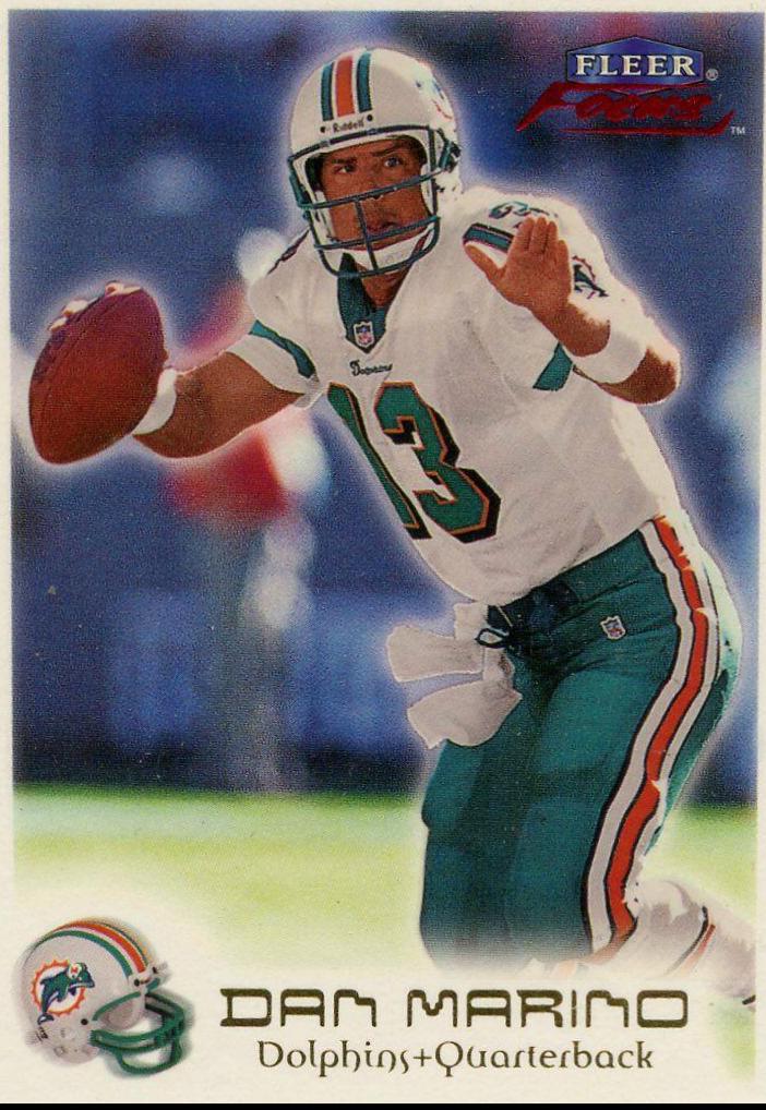 Dan Marino #97 Football Cards 1999 Fleer Focus