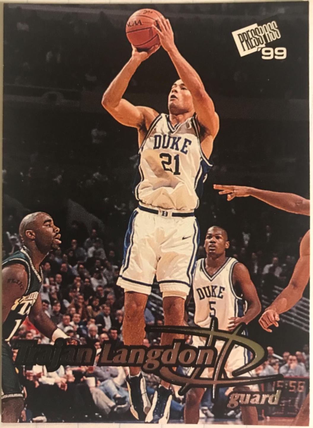 Trajan Langdon #10 Basketball Cards 1999 Press Pass