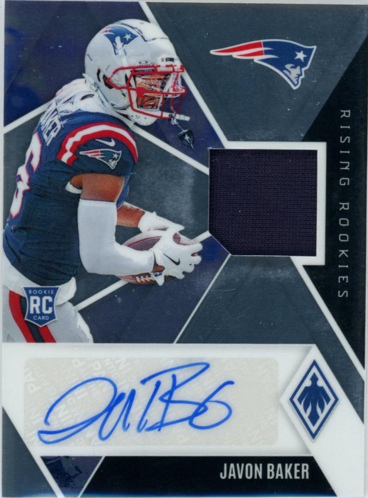 Javon Baker #RRAJ-JBR Football Cards 2024 Panini Phoenix Rising Rookie Autograph Jersey