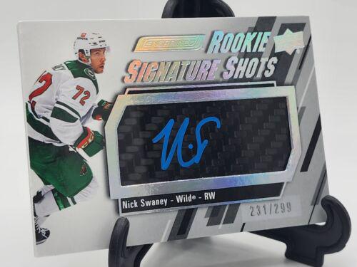 Nick Swaney #RSS-NS Hockey Cards 2023 Upper Deck Engrained Rookie Signature Shots