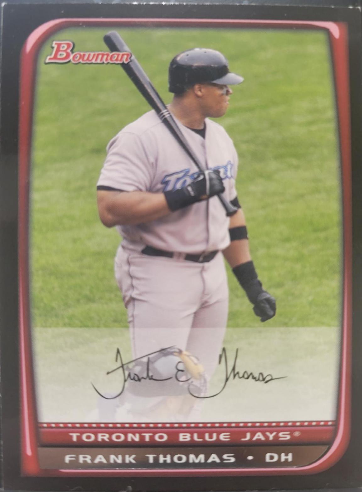 Frank Thomas #47 Baseball Cards 2008 Bowman