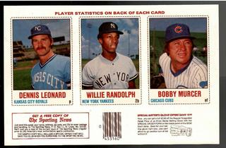 Bobby Murcer, Dennis Leonard, Willie Randolph