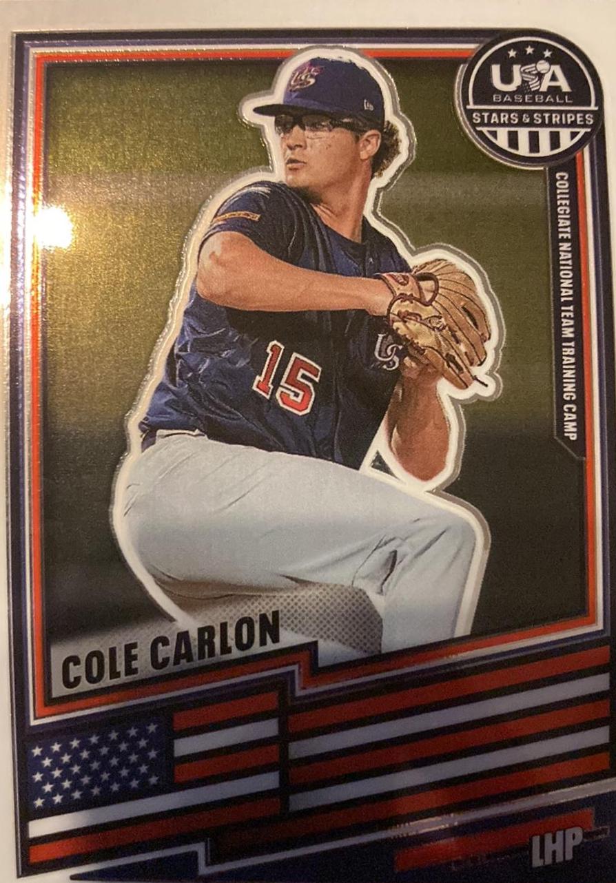 Cole Carlon #47 2026 Panini Stars And Stripes Prizm USA Baseball