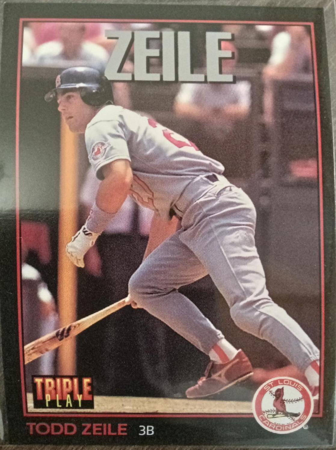 Todd Zeile #24 Baseball Cards 1993 Panini Donruss Triple Play