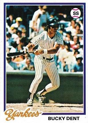 Bucky Dent #335 Baseball Cards 1978 Topps