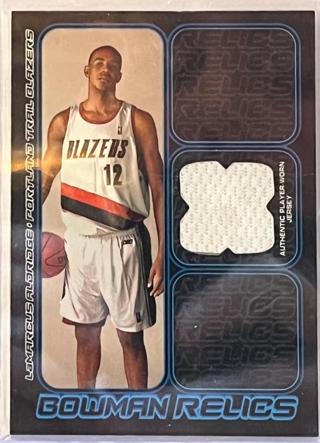 Lamarcus Aldridge #BR-LR Basketball Cards 2006 Bowman Relics