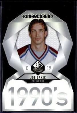 Joe Sakic #DC-78 2020-21 SP Signature Edition Legends Hockey Decagons