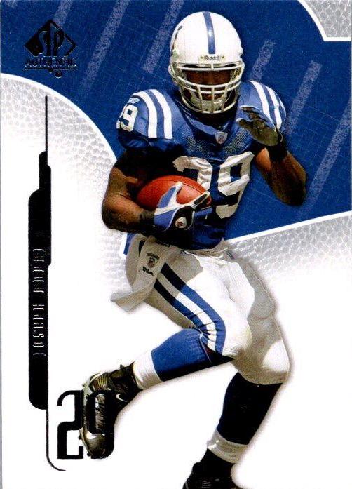 Joseph Addai #30 Football Cards 2008 SP Authentic