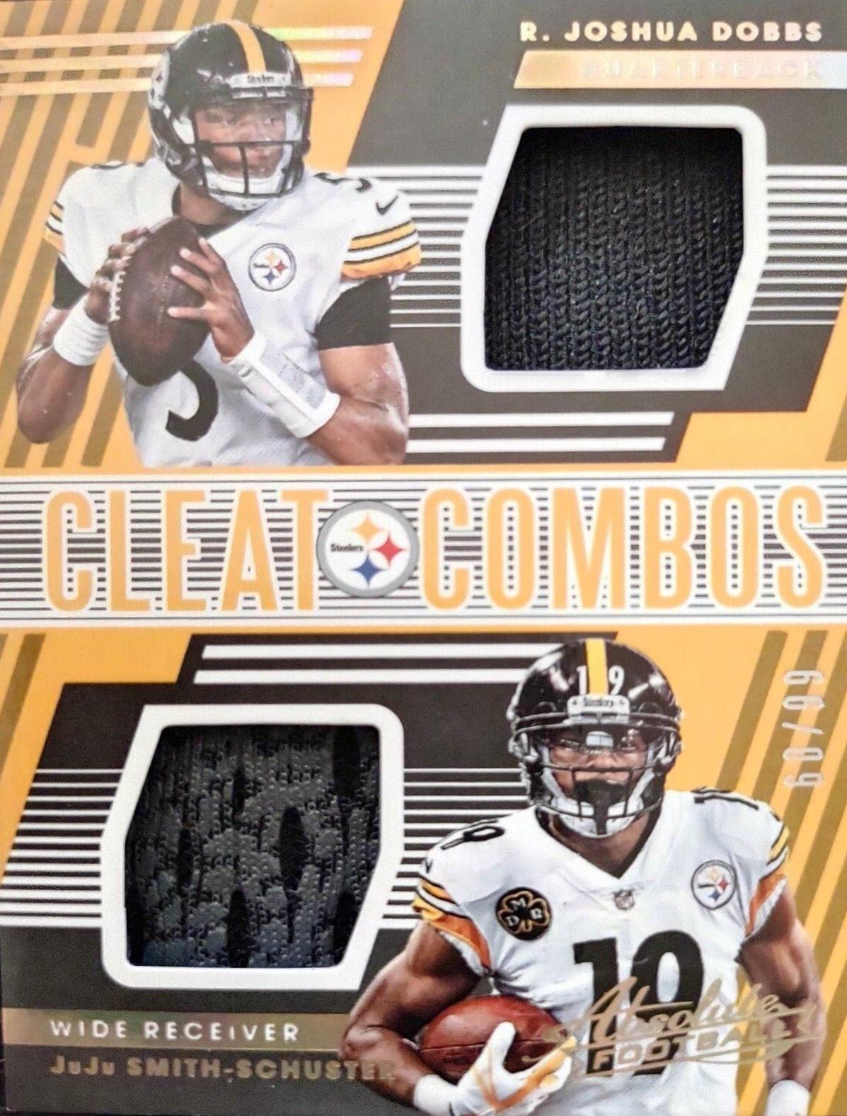 Joshua Dobbs / JuJu Smith-Schuster #CC-RD Football Cards 2018 Panini Absolute Cleat Combos