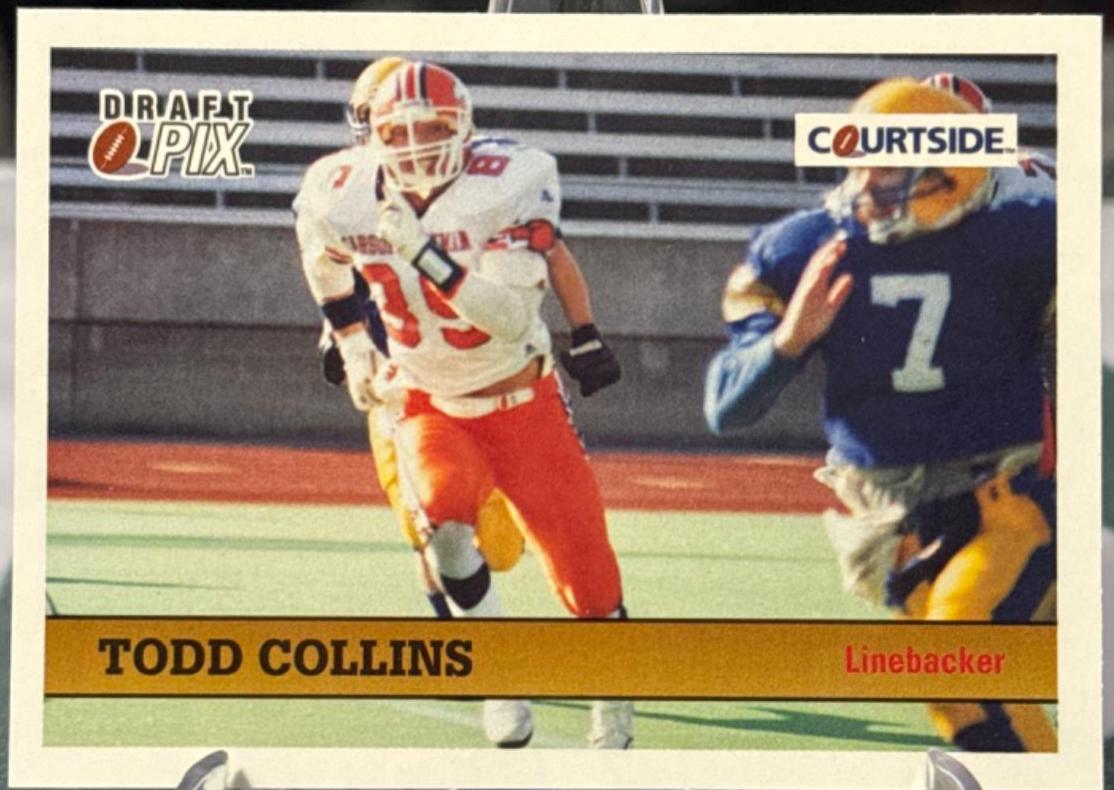 Todd Collins #8 Football Cards 1992 Courtside