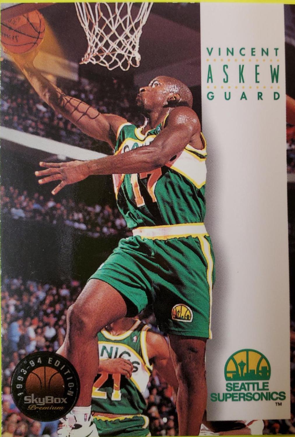 Vincent Askew #281 Basketball Cards 1993 SkyBox Sportslook