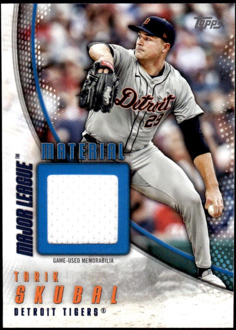 Tarik Skubal #MLM-TSK 2025 Topps Major League Material Baseball