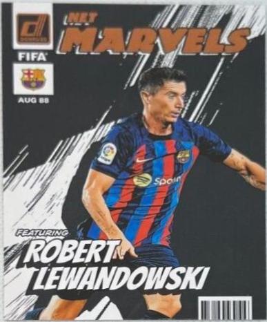 Robert Lewandowski #8 Soccer Cards 2022 Panini Donruss Net Marvels