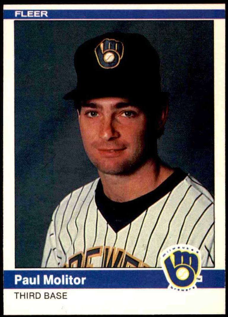 Paul Molitor #207 Baseball Cards 1984 Fleer