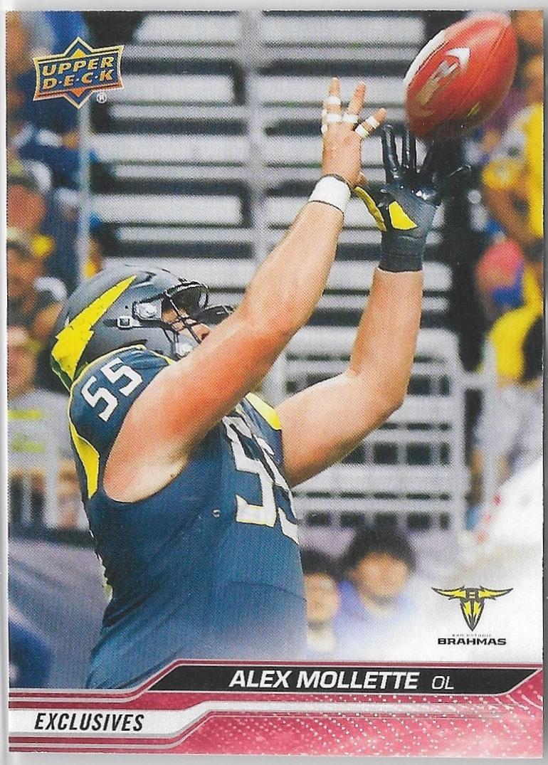 Alex Mollette #7 Football Cards 2024 Upper Deck UFL