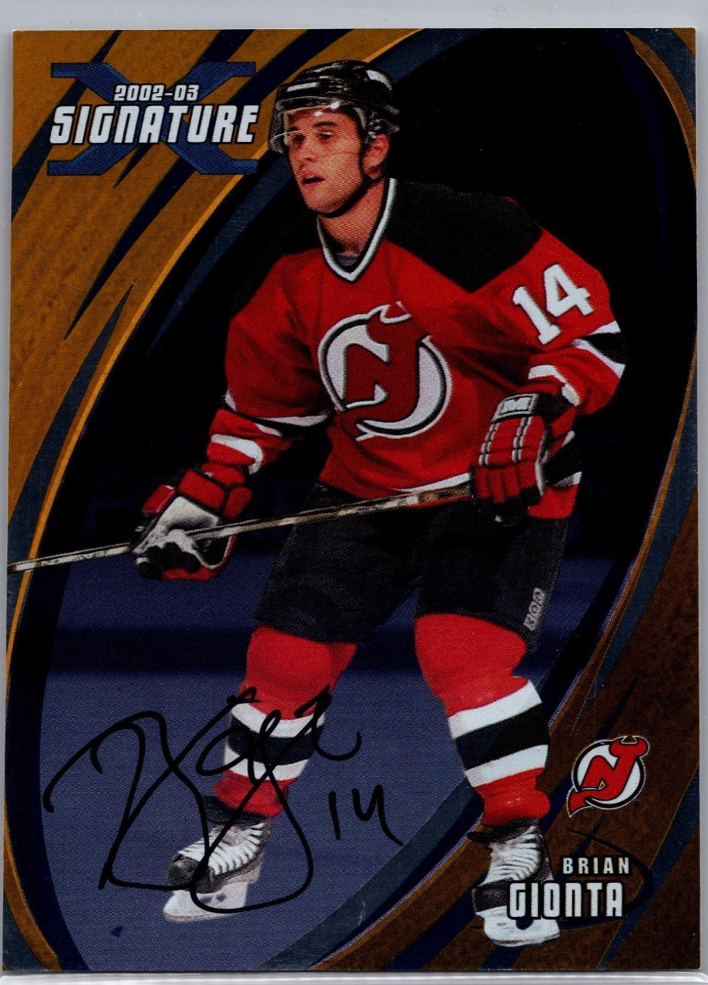 Brian Gionta #86 2002 In The Game Be A Player Signature Series Hockey