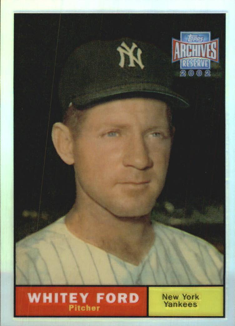 Whitey Ford #39 Baseball Cards 2002 Topps Archives Reserve