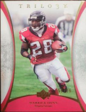 Warrick Dunn #6 Football Cards 2007 Upper Deck Trilogy