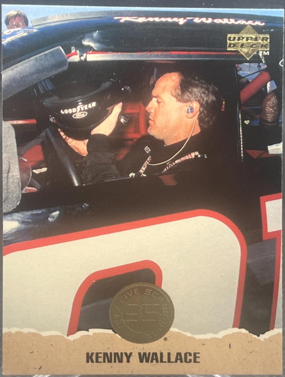 Kenny Wallace #76 Racing Cards 1996 Upper Deck NASCAR