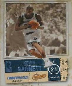 Kevin Garnett #34 Basketball Cards 2004 Fleer Authentix