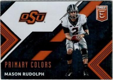 Mason Rudolph #8 Football Cards 2018 Panini Elite Draft Picks Primary Colors