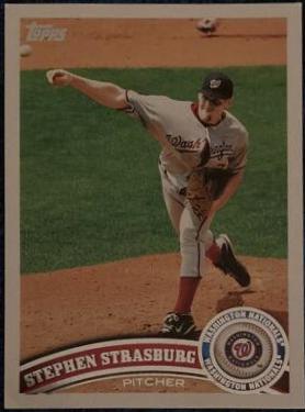 Stephen Strasburg #10 Baseball Cards 2011 Topps